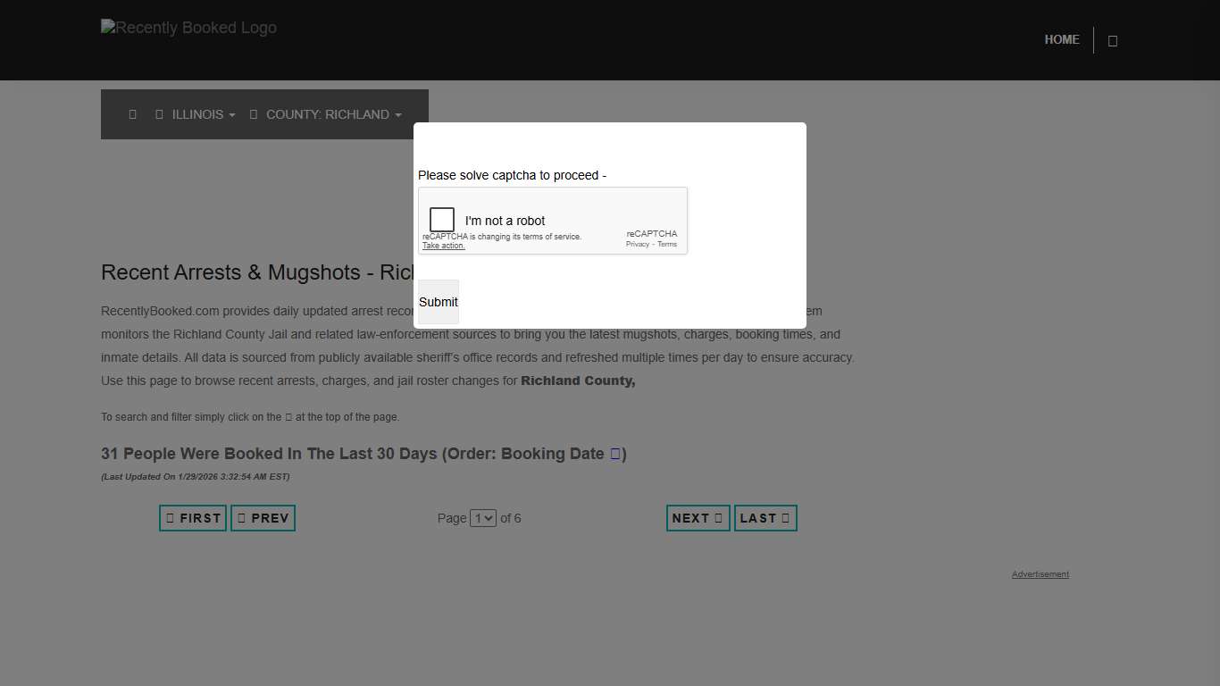 Richland County, Illinois Mugshots RecentlyBooked.com